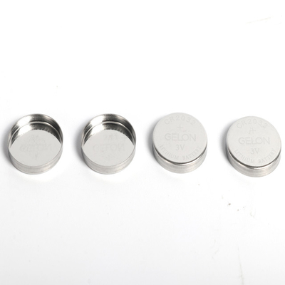Caisses blanches argentées de cellules de pièce de monnaie d'Ion Battery Material CR20XX de lithium