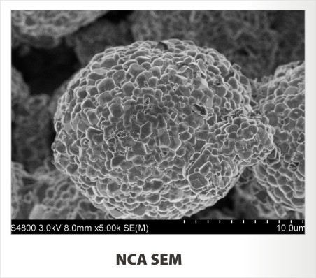Matière première de capacité élevée d'usine de lithium de batterie directe d'Ion Nickel Cobalt Aluminium Oxide (NCA)