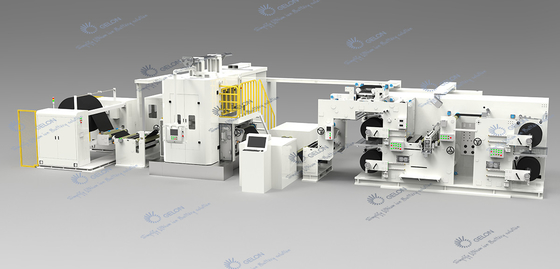 Électrode hydraulique continue de machine de production de batterie classant et fendant tous dans une machine