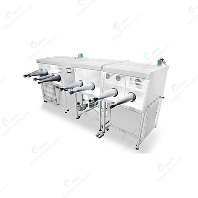 Batterie de boîte à gants d'isolement de double d'acier inoxydable/quatre stations faisant la machine